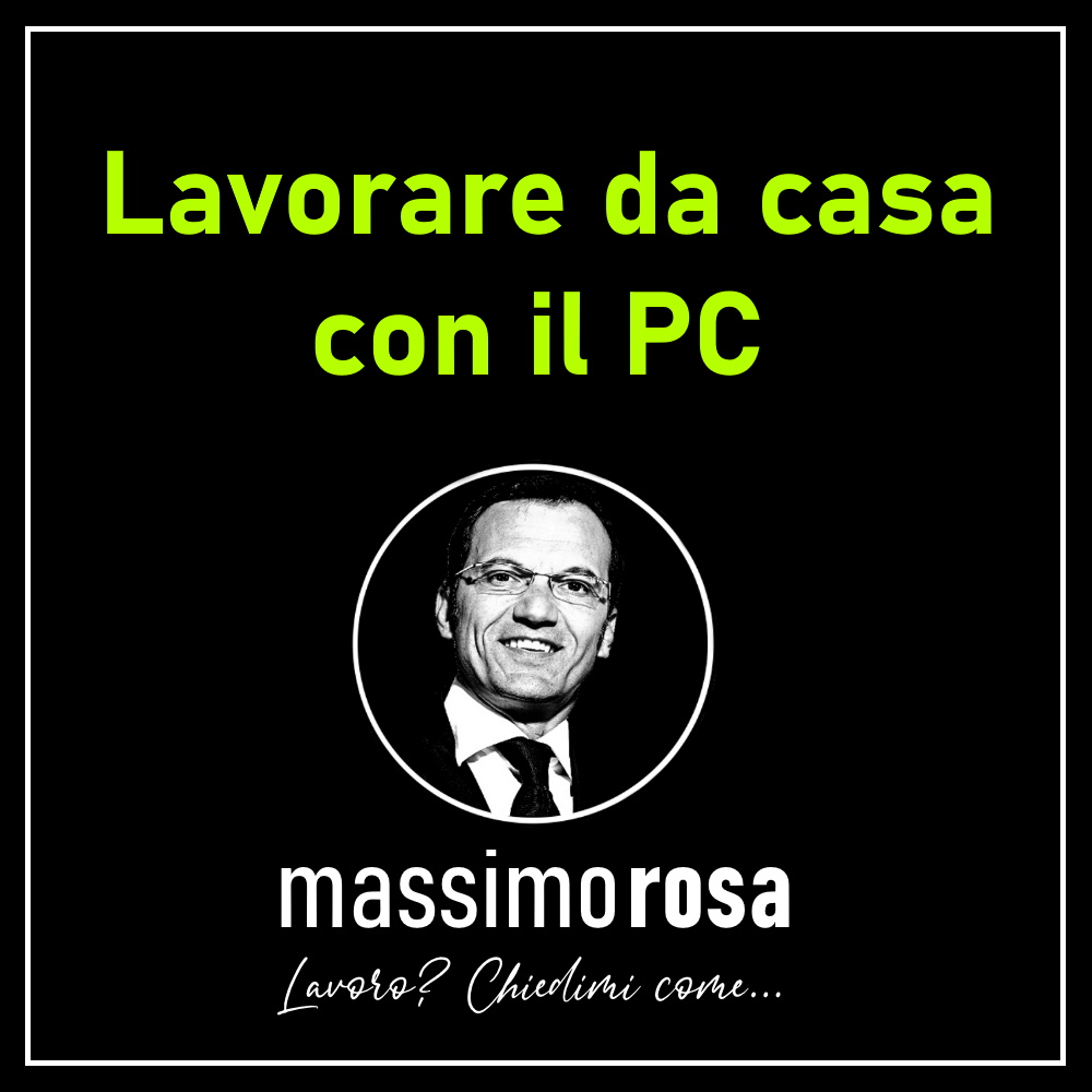 Lavorare da casa con PC